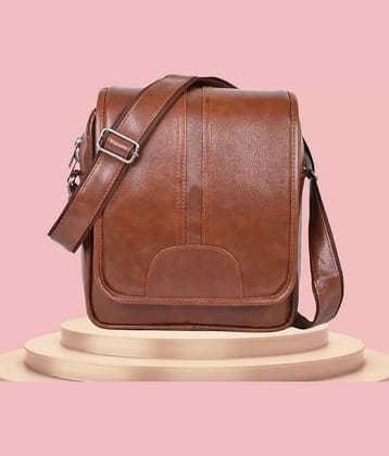 Nice Purse Tan Solid Messenger Bag