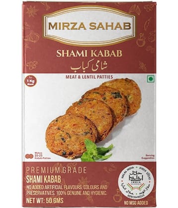 Mirza Sahab Shami Kabab Masala Instant Mix 50 gm Pack of 4