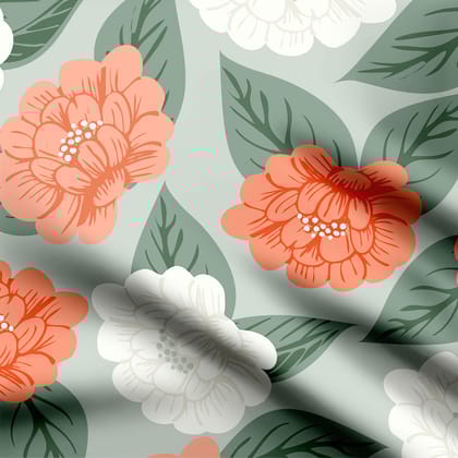 floral wandering into the meadow 02 Print Fabric-Cotton