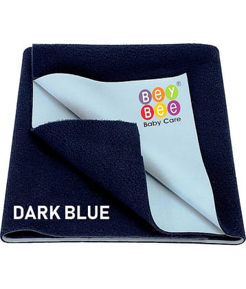 BeyBee Waterproof Baby Bed Protector Dry Sheet for Born Babies (Medium (100cm X 70cm), Dark Blue)