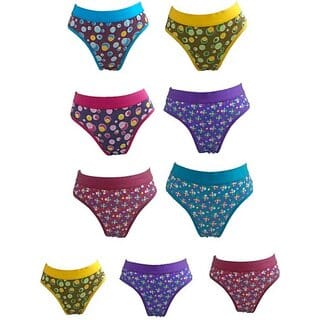 Supermood Pack Of 9 Women Bikini Multicolor Panty