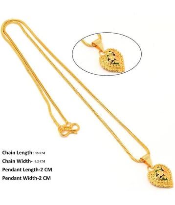Jewar Mandi - Golden Pendant ( Pack of 1 )