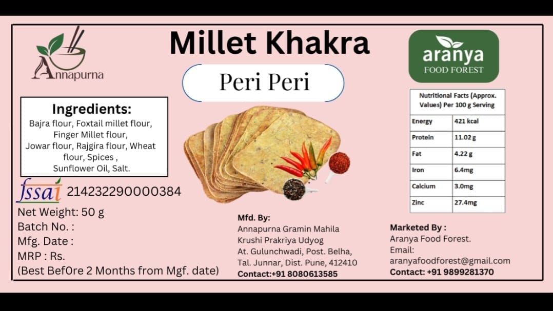Millets Peri peri khakhra
