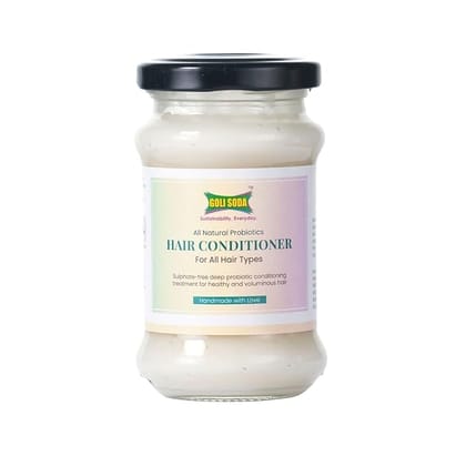 Goli Soda All Natural Probiotics Hair Conditioner For Healthy & Voluminous Hair - 130 Gms