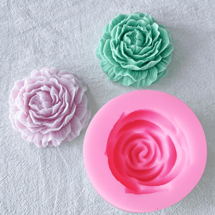 Big Rose Flower Casting Mould for Candle Making