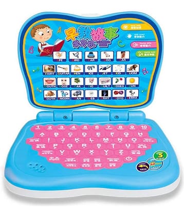 Villy Computer/Baby Laptop Toy Educational Abc And 123 Learning/Activity Fun Games With Words, Sounds & Music , Assorted