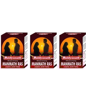 Baidyanath Manmath Ras Tablet 40 no.s Pack of 3