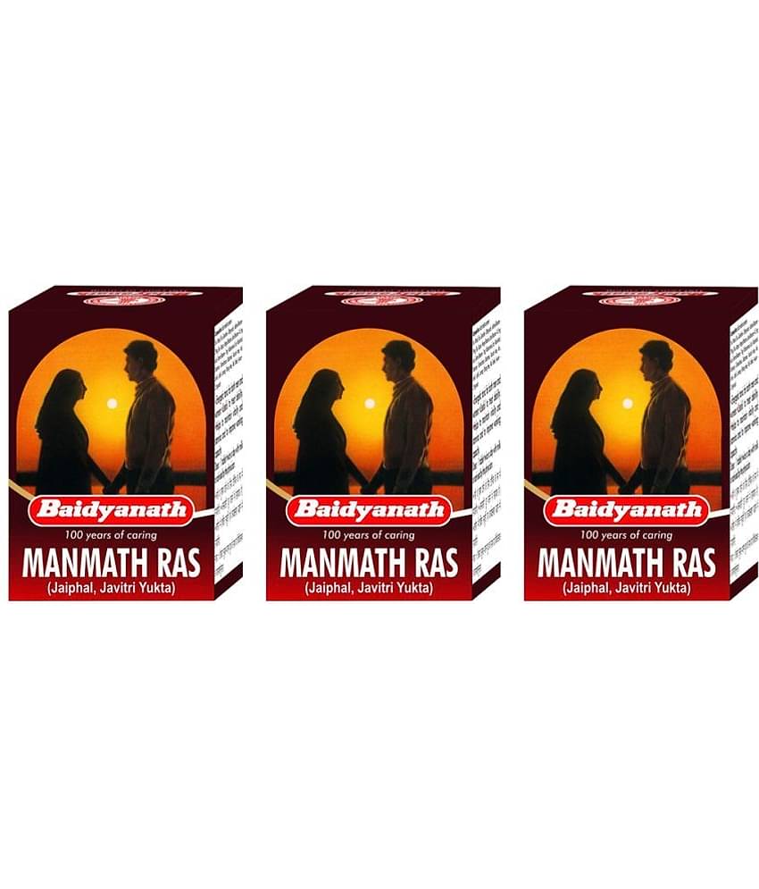 Baidyanath Manmath Ras Tablet 40 no.s Pack of 3