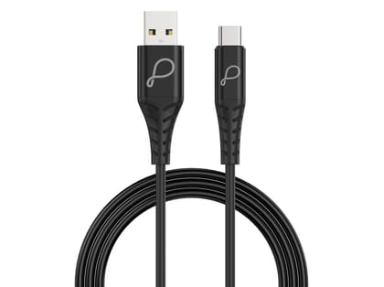 Pebble PBAC30 30W Fast Charging USB-A to Type-C Cable - Black