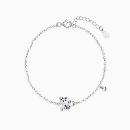 Silver Elevated in Love Bracelet