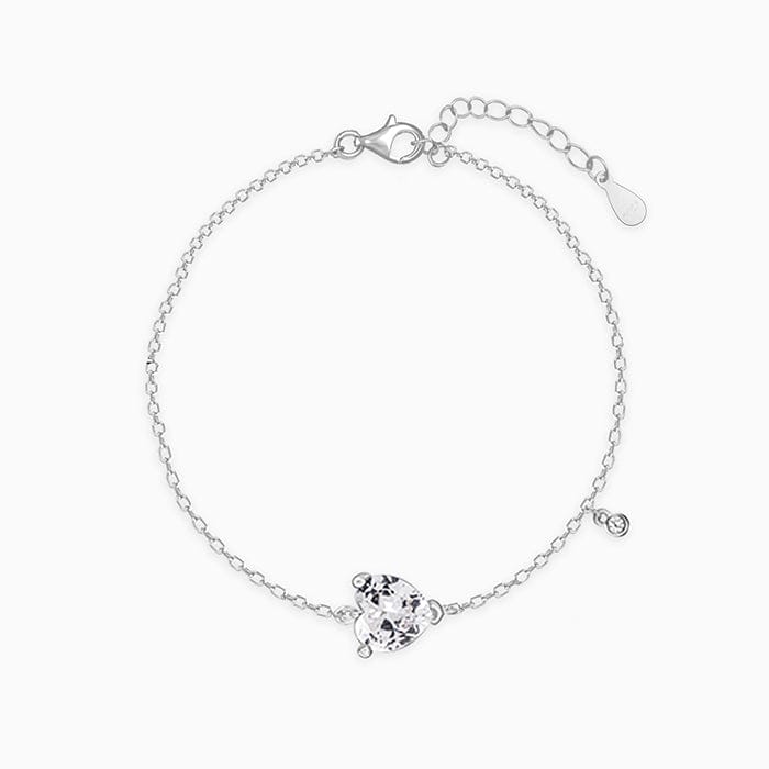Silver Elevated in Love Bracelet