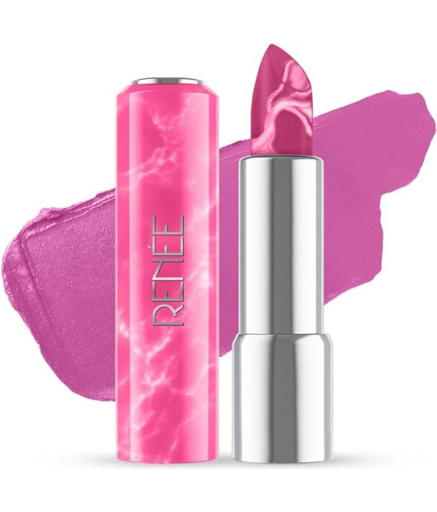 Renee Marble Creamy Matte Lipstick - Perla, Rich Payoff with High Color Pigment, Moisturizing, 4Gm