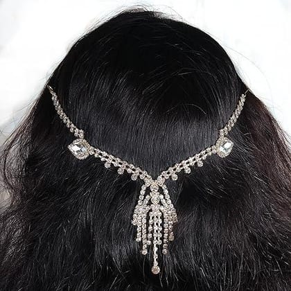 Gold Plated Hair Necklace-NSR1117GC0034GLCT