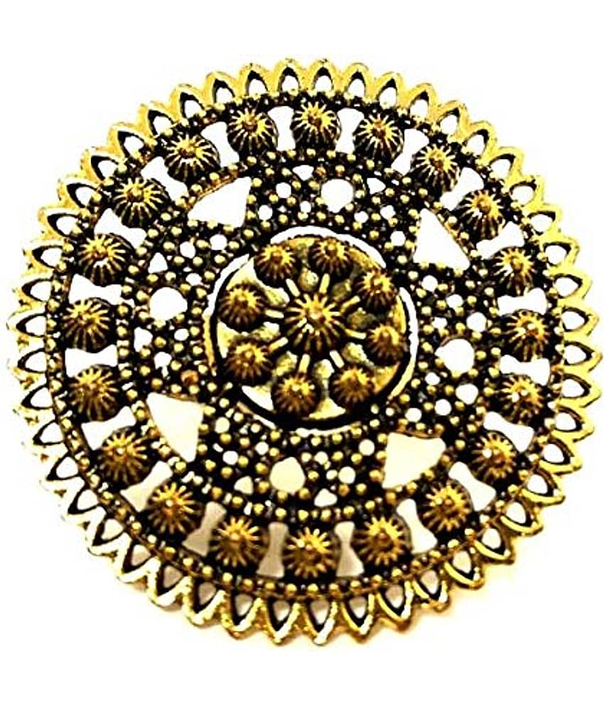 Sunhari Jewels Oxidised German Silver Adjustable Cocktail Finger Ring for Women and Girls