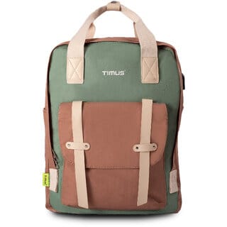 Timus Miami Mint Premium Polyester Trendy Backpack for Women and Men Stylish 21L Backpack fit 15.6 inch Laptop Daypack