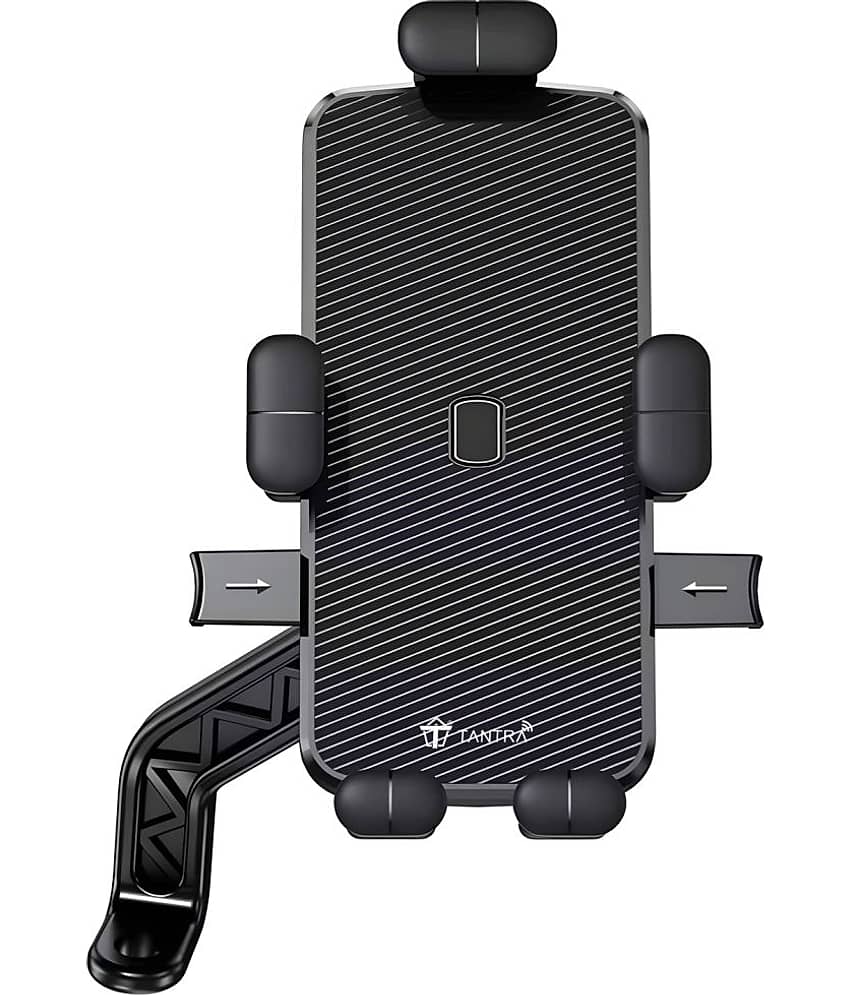 Tantra S15B Rear Mirror Mobile Holder for Bikes One Touch Technology Bike Mobile Holder for Maps and GPS Navigation, 360° Rotation, Anti Shake Mobile Stand