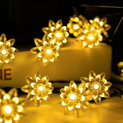 GLOWSERIE Floral LED String Lights  Warm White Decorative Lighting