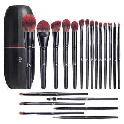 BS-MALL Makeup Brushes Set Professional Foundation Powder Concealers Eye shadows Blush Synthetic Makeup Brushes with Black case 20 Pcs BS-MALL Makeup Brushes Set Professional Foundation Powder Concealers Eye shadows Blush Synthetic Makeup Brushes with Bl