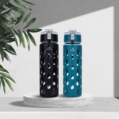Rain | BGL 1048 | Set of 2 | 650 ml-Black & Blue