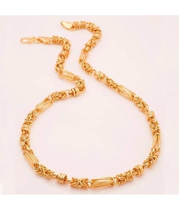 Fashion Frill Elegant Stylish Gold Plated Metal Chain For Men/Boys