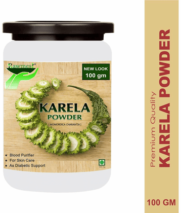 Rawmest 100%Karela ( Bitter Gourd) For Skin Care Powder 100 Gm Pack of 1