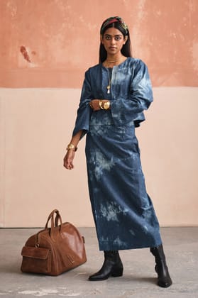 PORTLAND DENIM SKIRT SET-XS / XS