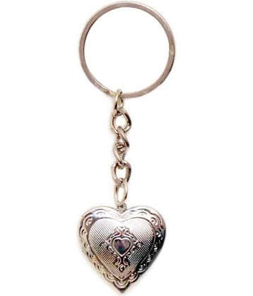 La Belleza - Silver Men's Decorative Keychain ( Pack of 1 )