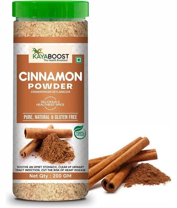 KAYABOOST Cinnamon Powder, Dalchini Powder for Weight Loss, Cholesterol Control (200 g)