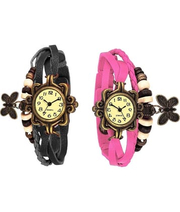 DECLASSE Leather Round Womens Watch