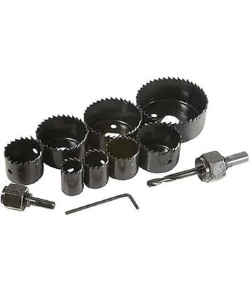Professional Wood Hole Saw Cutting Tool Set | Carbon Steel Metal Alloys Wood Hole Saw Cutting Set (19-64mm) - 11 pcs