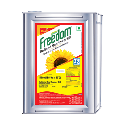 Freedom Sunflower Oil 15 Litre Tin