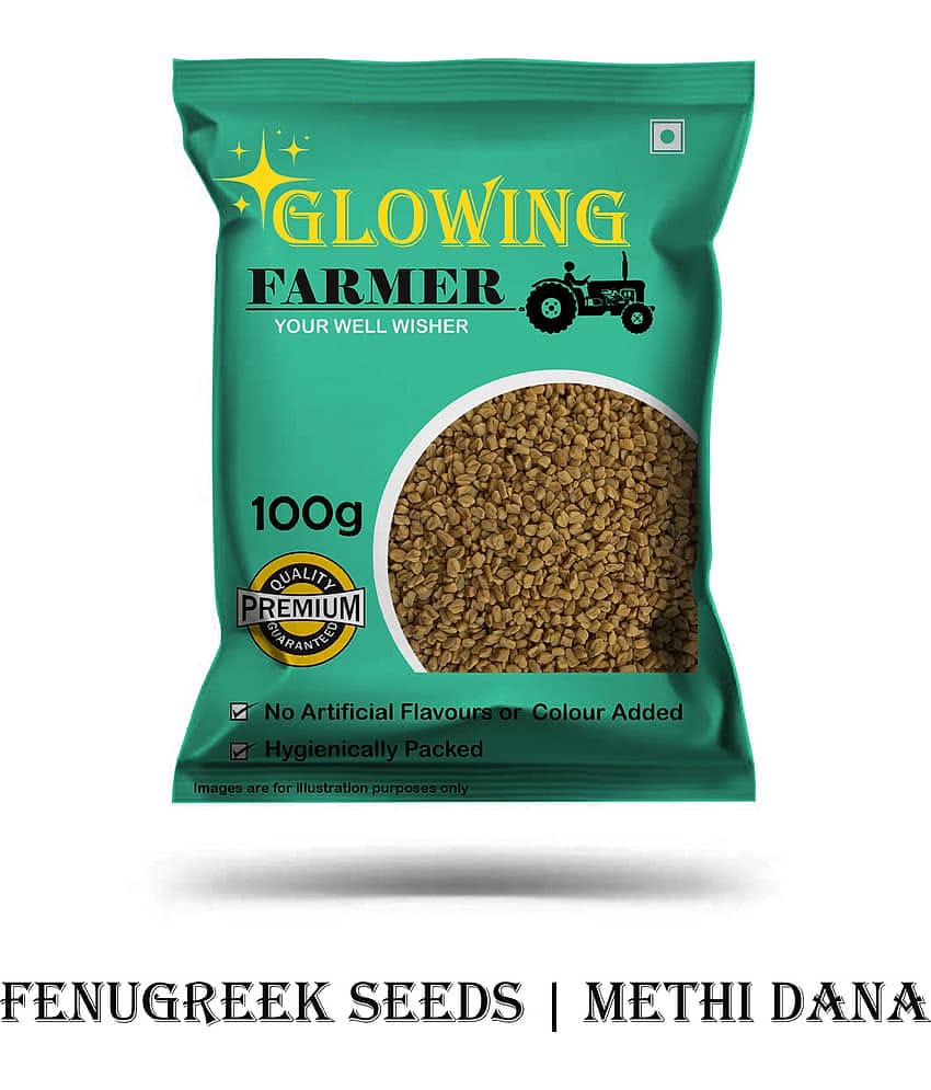 GLOWING FARMER Fenugreek Seeds | Methi Dana 100 gm