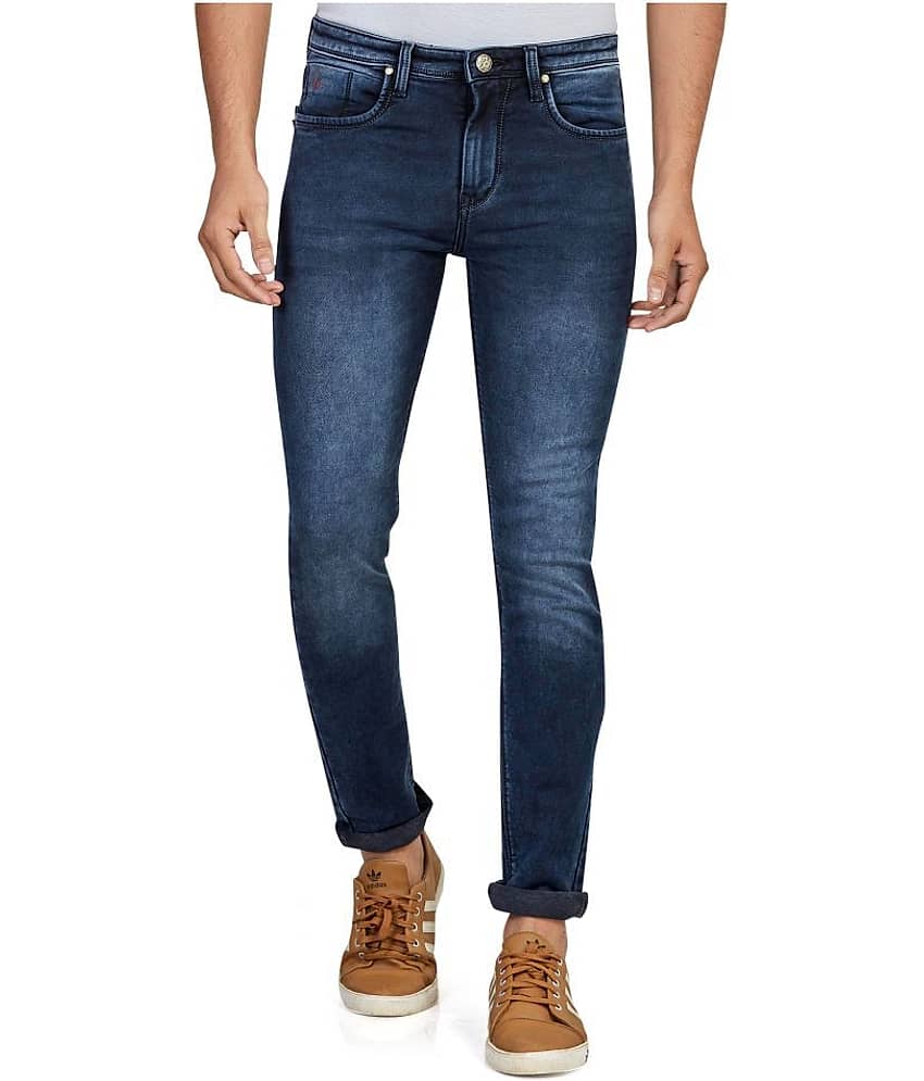 HJ HASASI Blue Skinny Fit Jeans