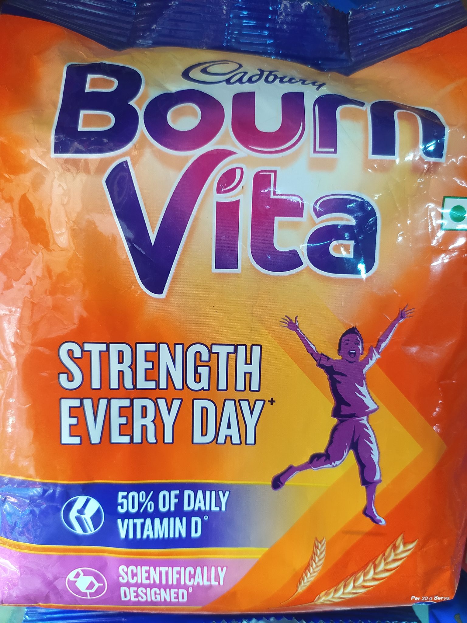 Cadbury Bourn Vita Strength Every day pouch