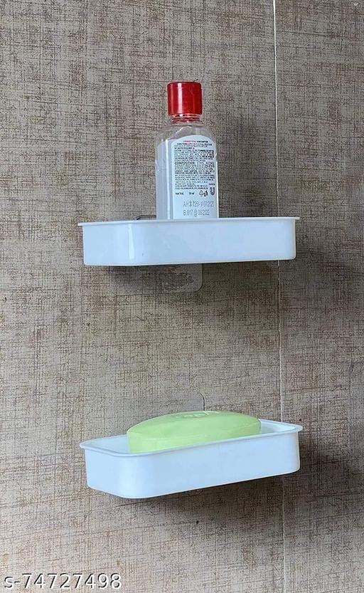 SHOPITECH COMBO OF 2 PCS Bathroom Shelf Rack Plastic