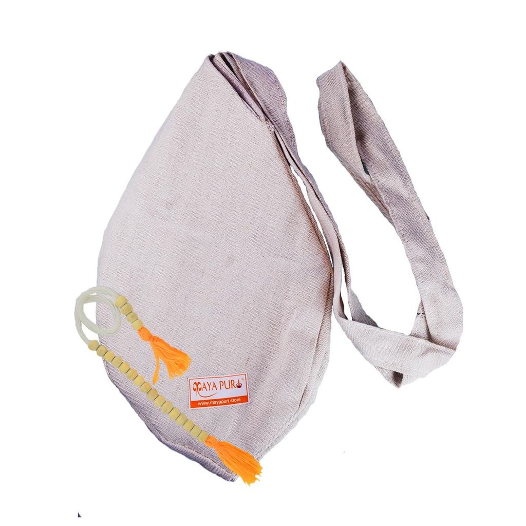 MAYAPURI Cotton Chanting Bag/Gomukhi Japa Mala Bag with Sakshi Mala Counter for Daily Mantra Jaap (Grey Color) - Pooja Needs | Buy online on ZillyBuy