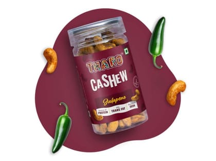 Tharo Roasted Cashews Jalapeno – Spicy Zesty Cashews