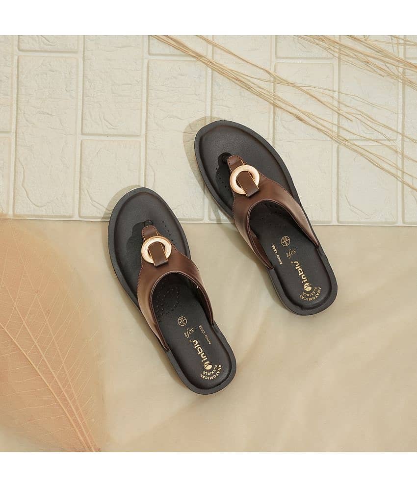 Inblu Brown Women's Slipper