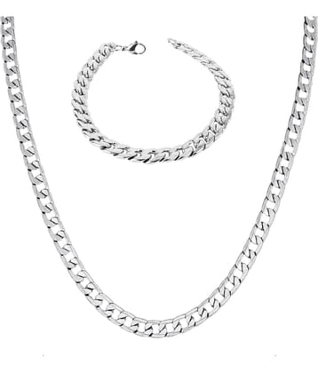 FASHION FRILL - Silver Plated Chain ( Pack of 2 )