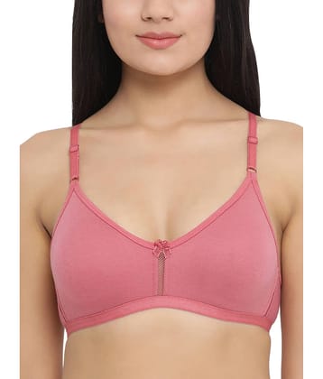 Clovia Cotton T-Shirt Bra - Pink