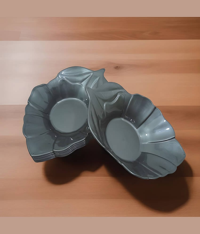 Inpro 6 Pcs Plastic Grey Platter