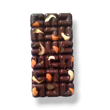 Myfa Chocolates Premium Dry Fruit Chocolate Bar | Fully Loaded with Roasted Nuts Bar