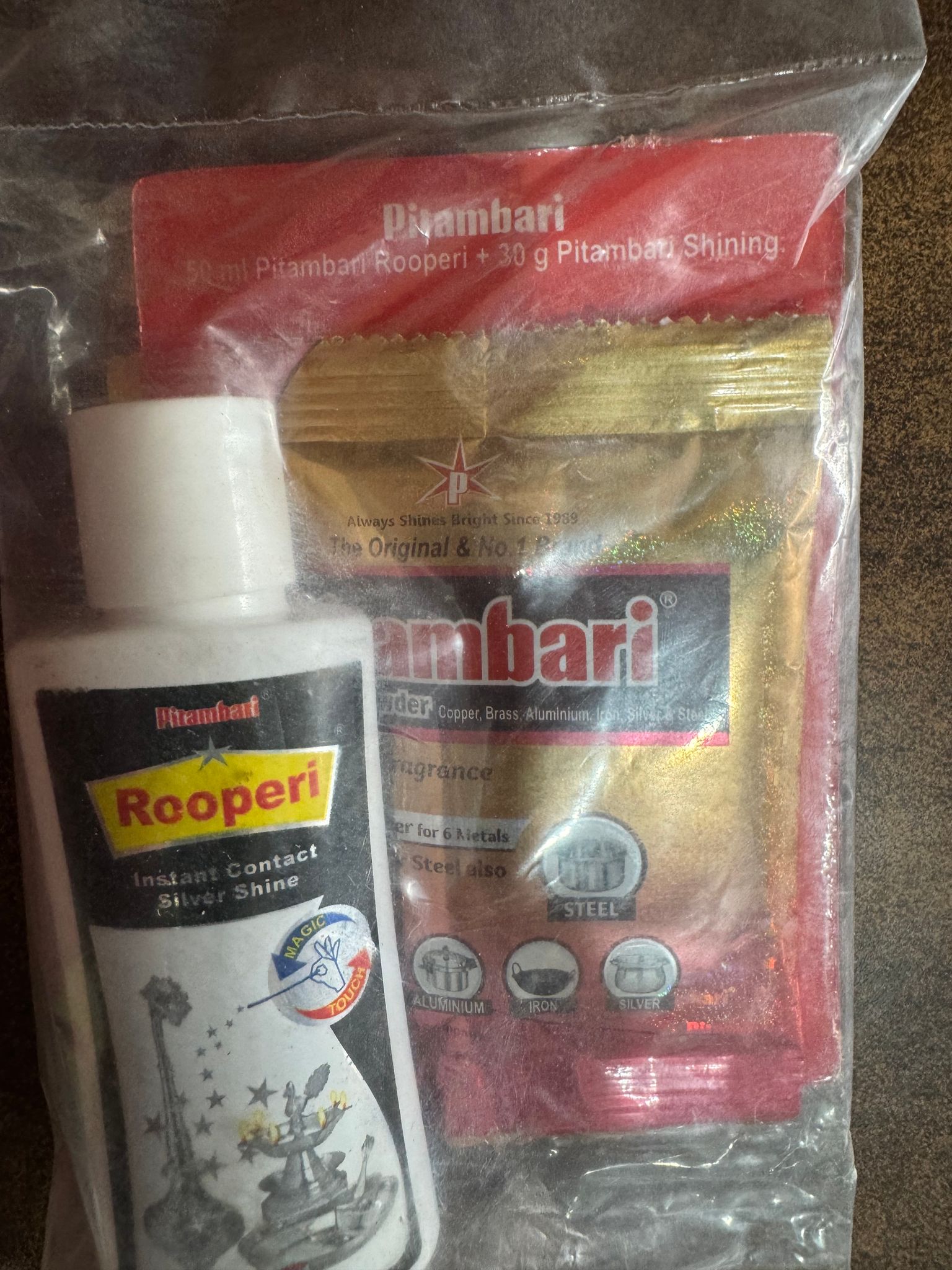 Pitambari Rooperi Silver Shine 50 ml + 30 g