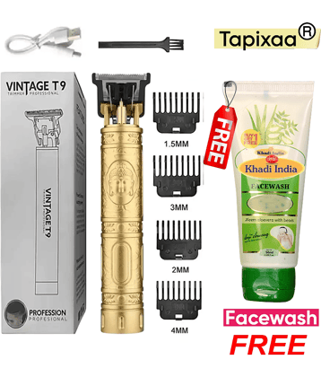 Tapixaa Buddha Trimmer Gold Corded Beard Trimmer With 120 minutes Runtime
