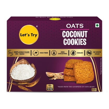 Let's Try Oats Coocnut Cookies - 113g