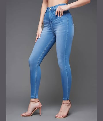 Miss Chase - Light Blue Denim Skinny Fit Women's Jeans ( Pack of 1 )