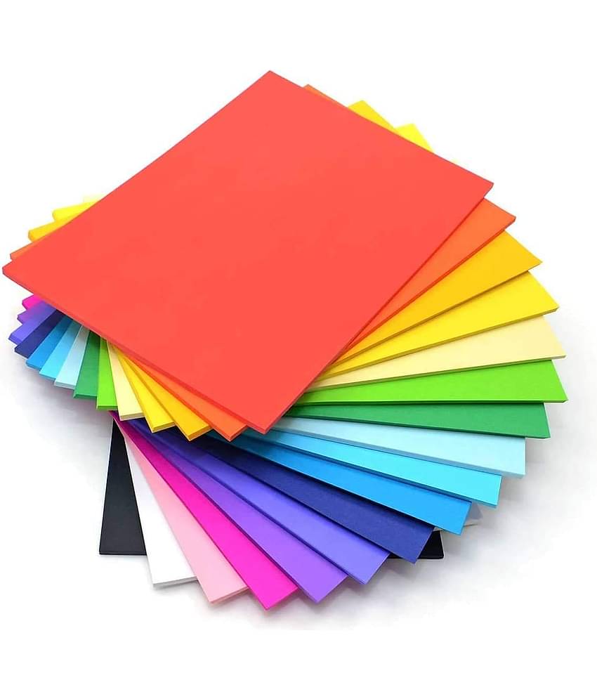 Eclet A4 100 Coloured Sheets (10 Sheets each color) Copy Printing/Art and Craft Paper Double Sided ColouredOffice Stationery Children's Day Gift, Birthday Gift, Party Favors,christmas decor etc