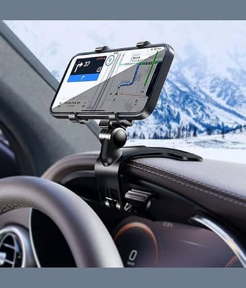 HINGOL Dashboard & Windshield Single Clamp Car Mobile Holder - Black