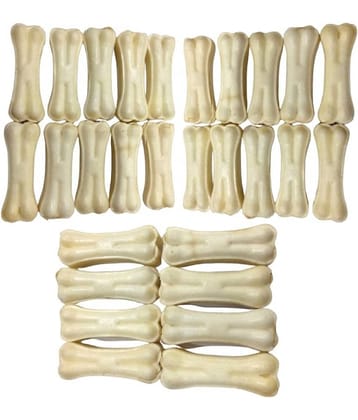 The Treat Home Calcium Rawhide Easily Chewable 3 Inch Dog Bone (Pack of 28)