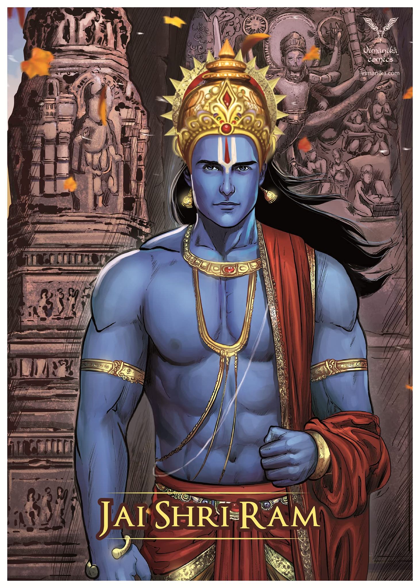 Vimanika Comics Ramayana Printed Poster Pack of 1 Pcs